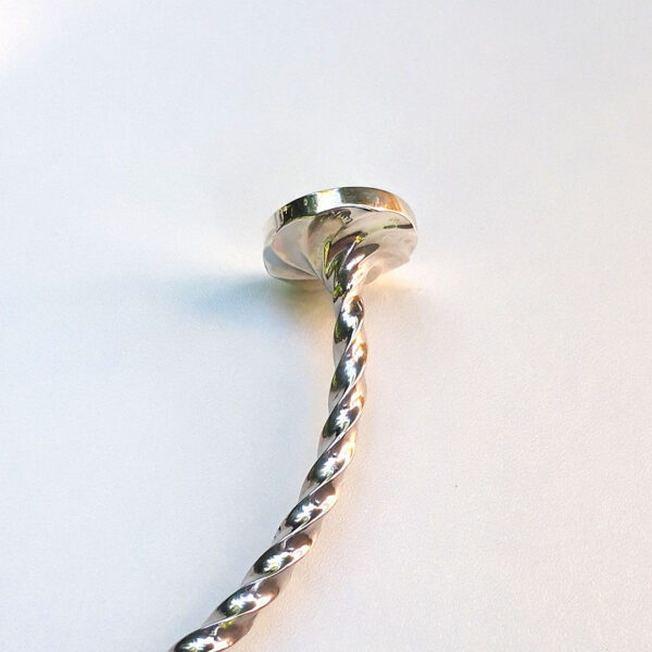 Torque en argent «torsion» unisexe – Image 3